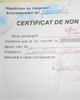 01 - Certificat de non fonction